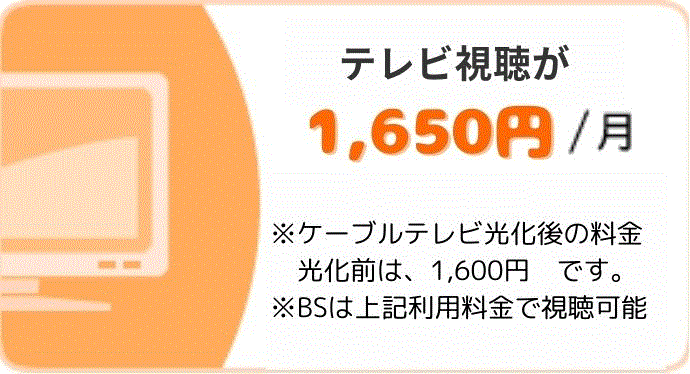 テレビ視聴が１６５０円