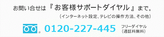 ���₢���킹�́w���q�l�T�|�[�g�_�C�����x�܂Ł@�t���[�_�C����0120-994-355�i�ʘb�������j